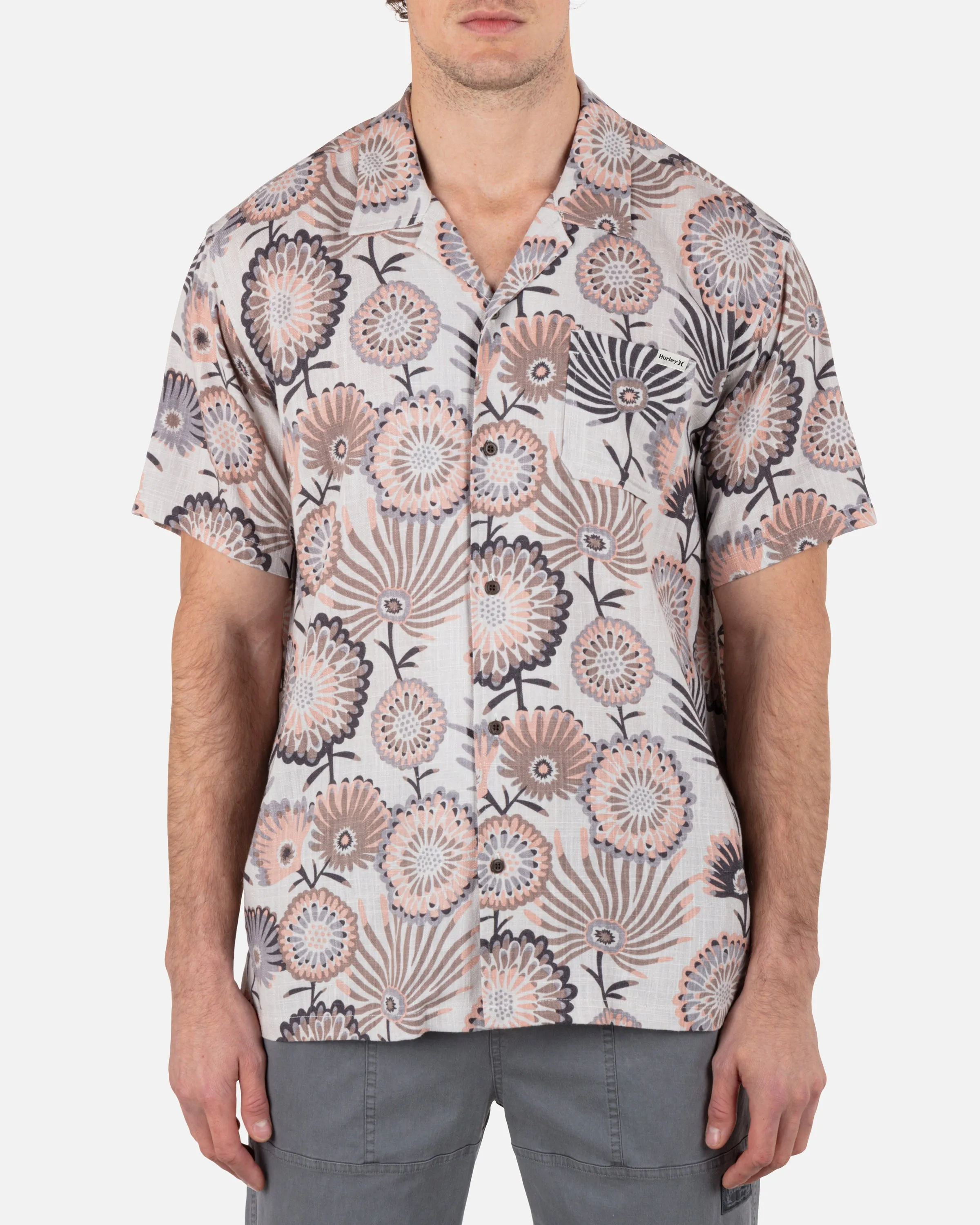 Linen Rincon Camp Short Sleeve sold by Hurley product image thumbnail 3