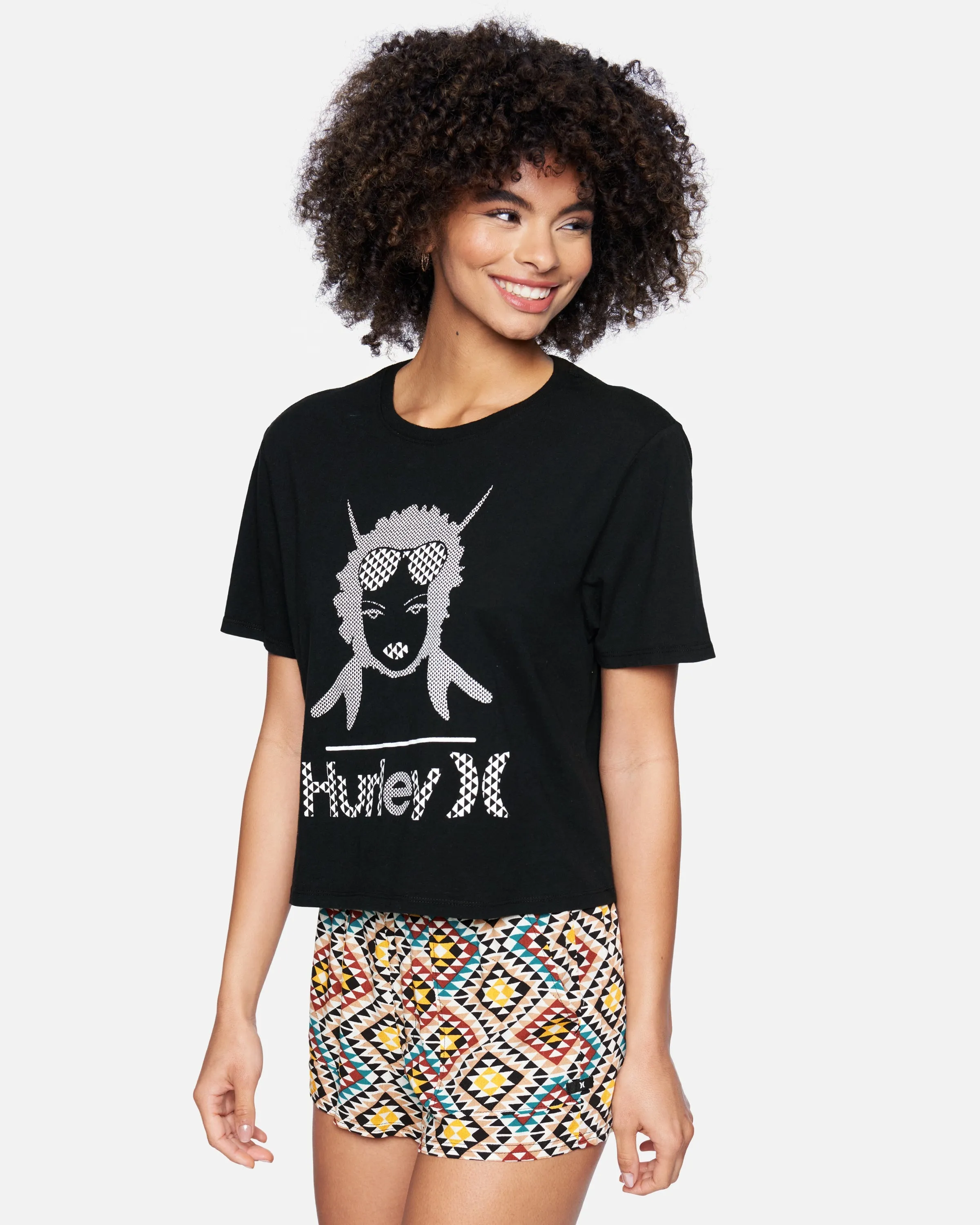 Hurley X Black Girls Surf Cropped Crew Short Sleeve T-Shirt sold by Hurley product image thumbnail 3