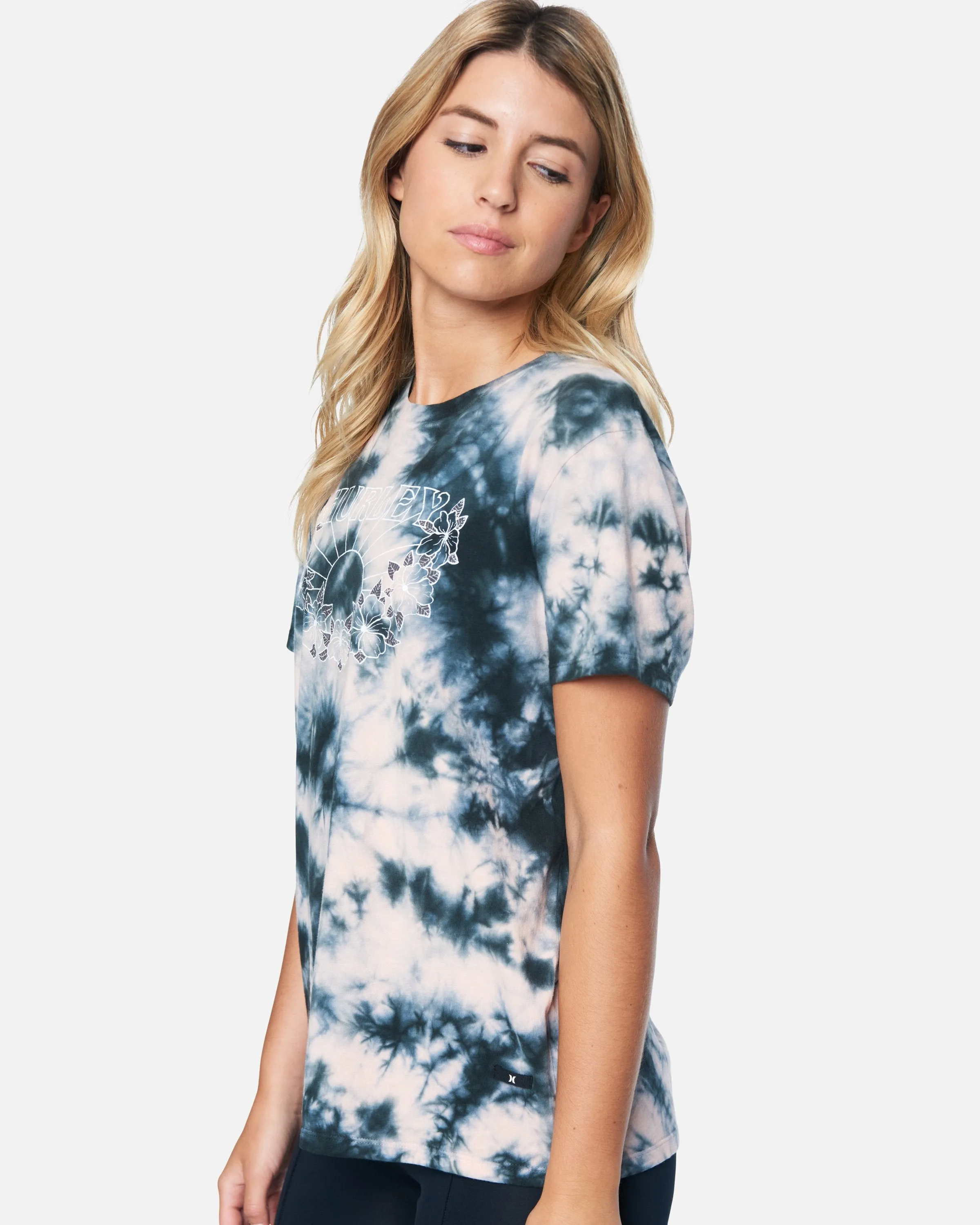Melody Tie Dye Relaxed Girlfriend T-Shirt sold by Hurley product image thumbnail 3
