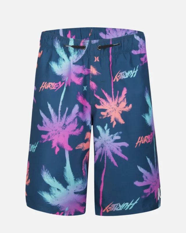 Boys Palm Print Pull On Swim Trunks sold by Hurley