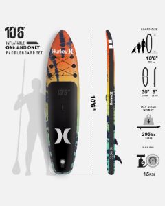 Hurley One and Only 10'6" Inflatable Stand up Paddle Board sold by Hurley