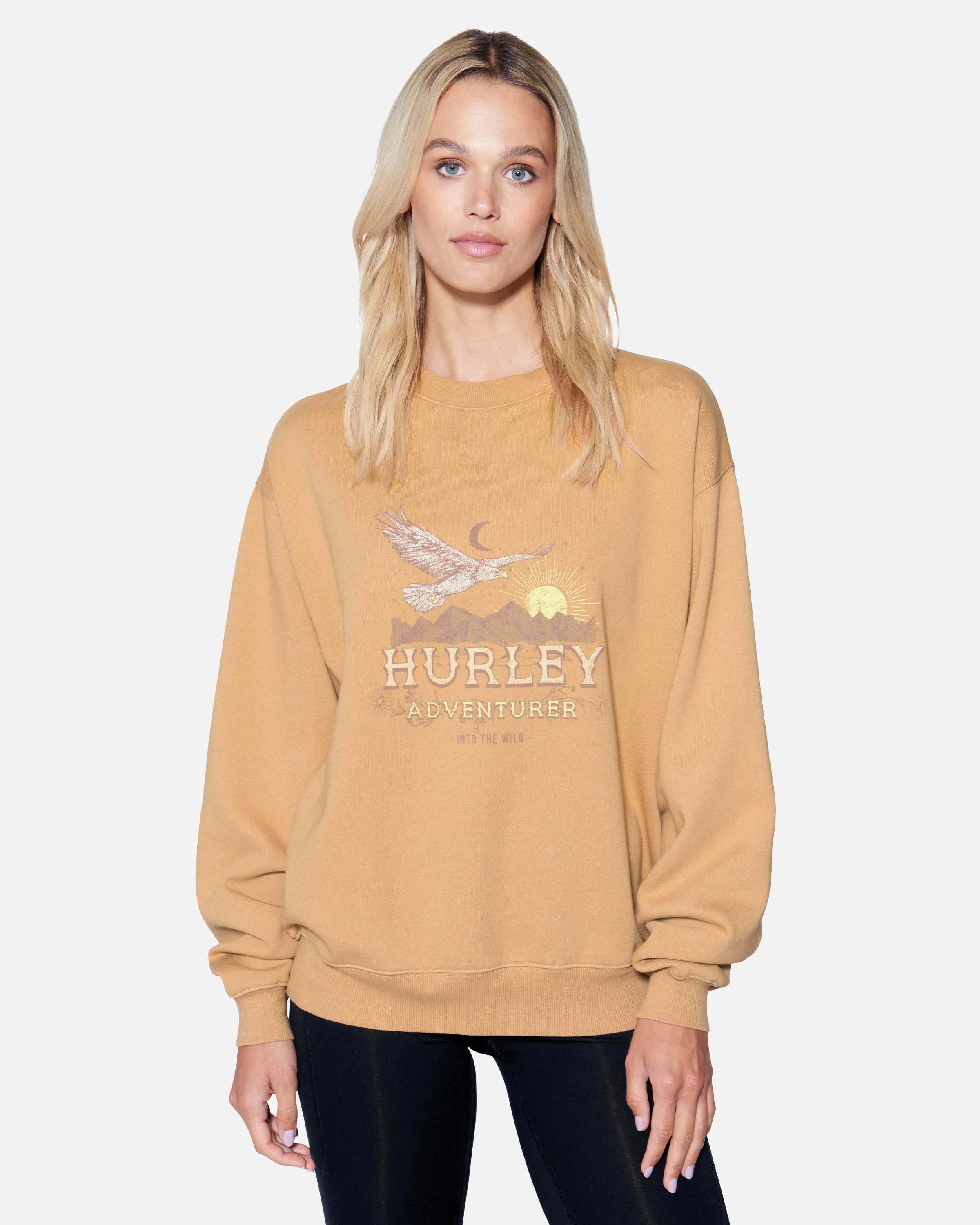 West Coast Boyfriend Crewneck sold by Hurley