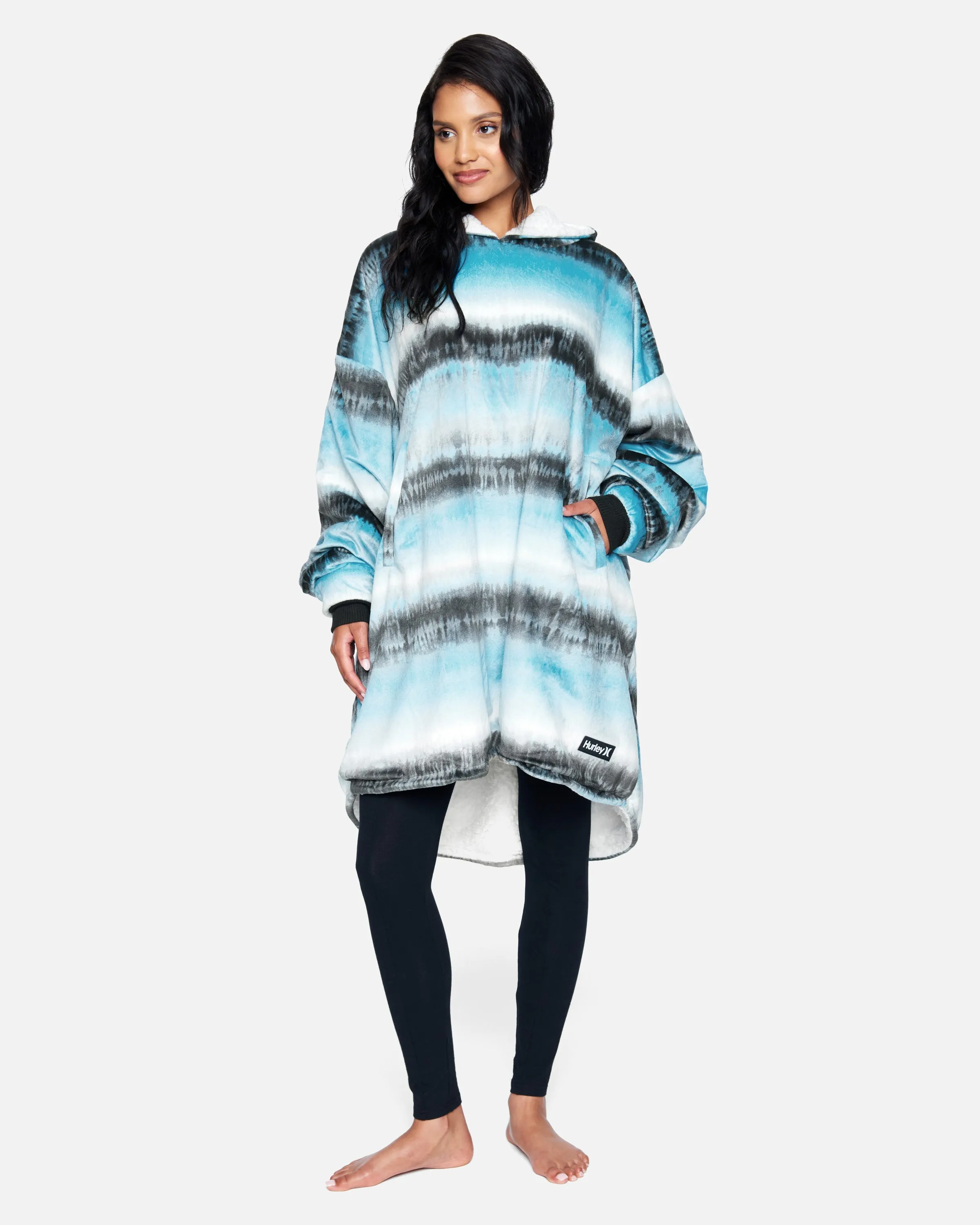 Tie Dye Oversized Hooded Blanket Poncho sold by Hurley product image thumbnail 5