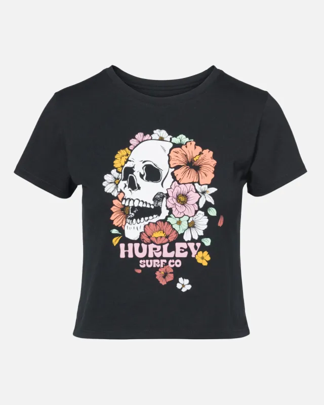 Become The Flowers Cropped Tee sold by Hurley