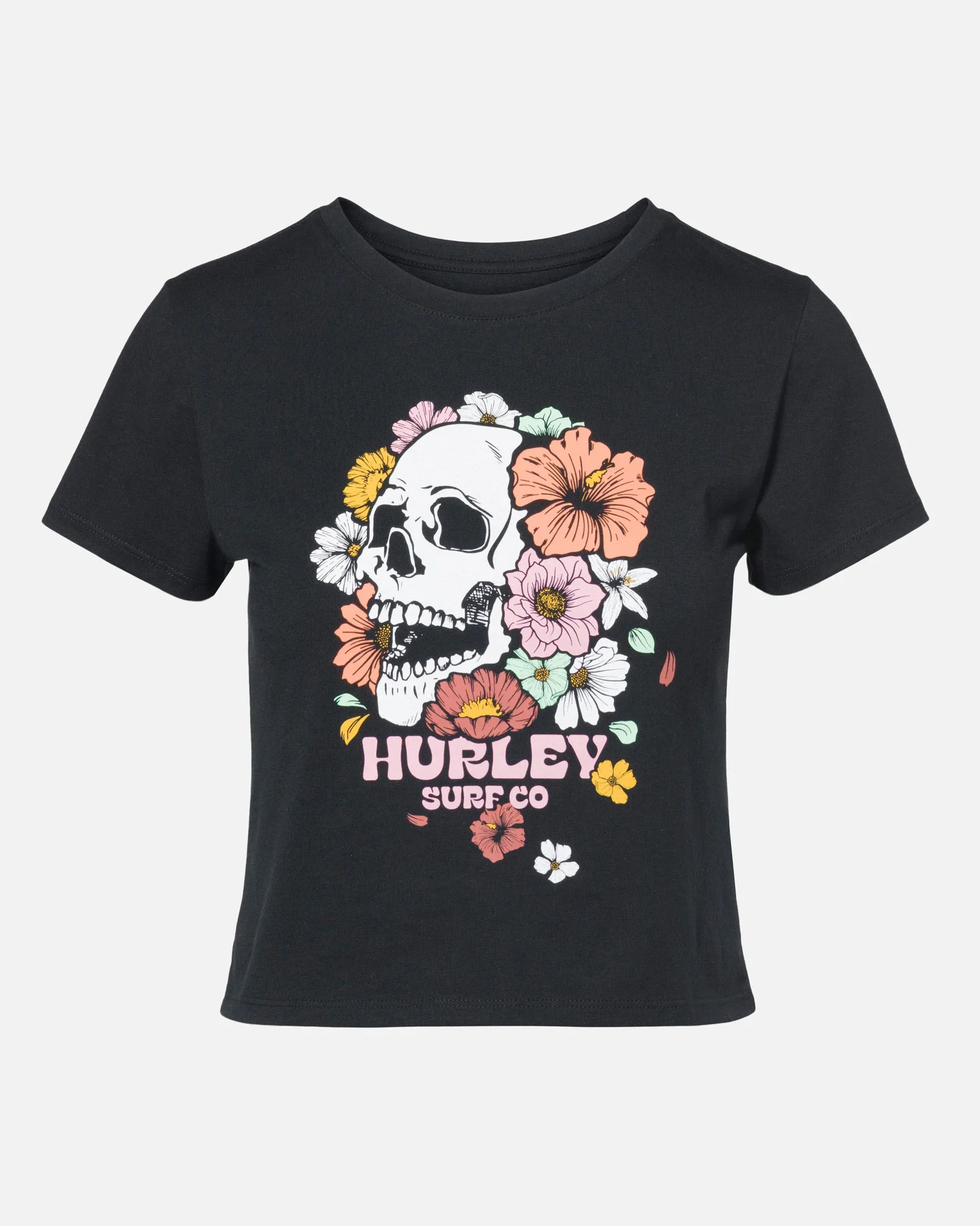 Become The Flowers Cropped Tee sold by Hurley