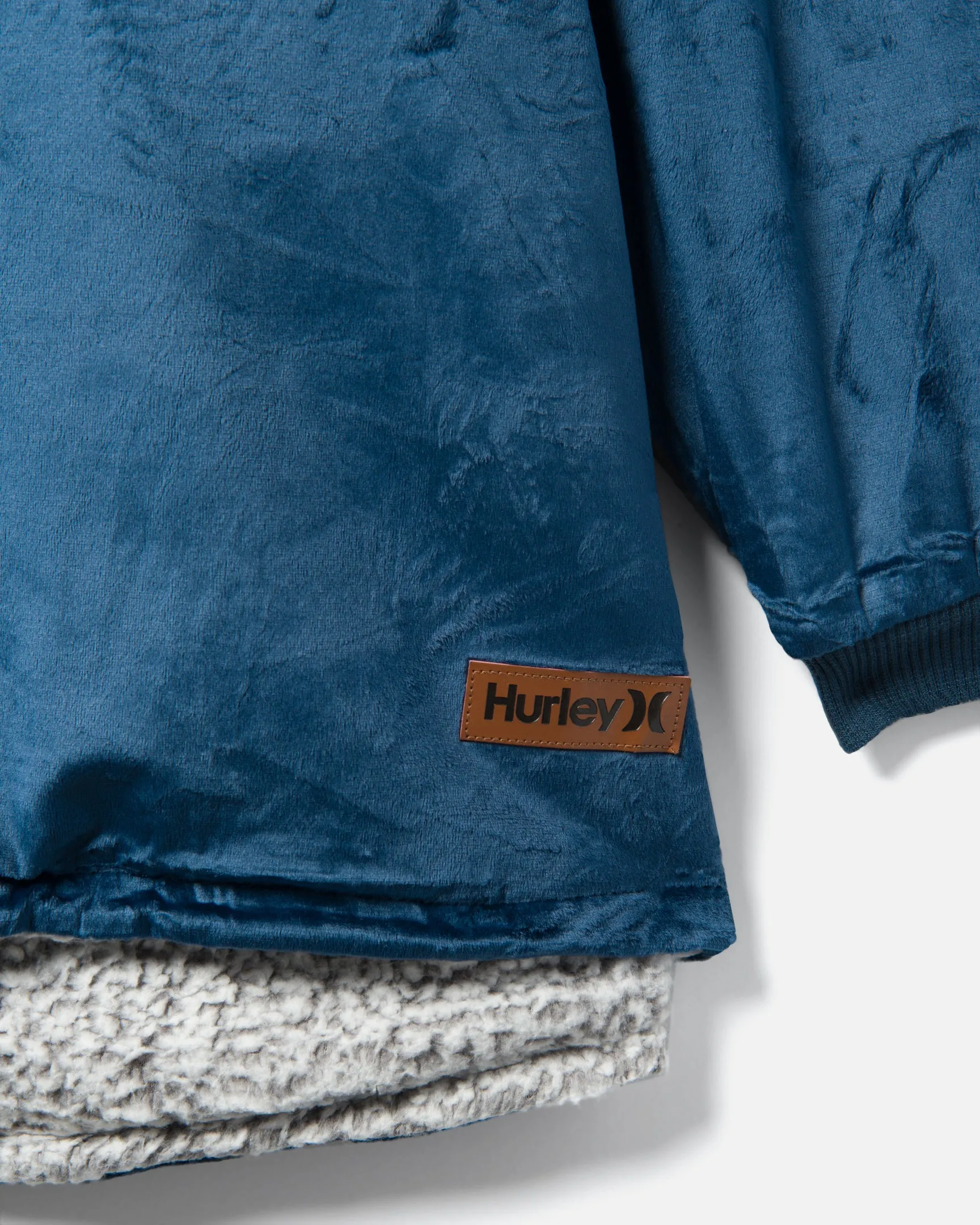 Solid Oversized Hooded Blanket Poncho sold by Hurley product image thumbnail 3