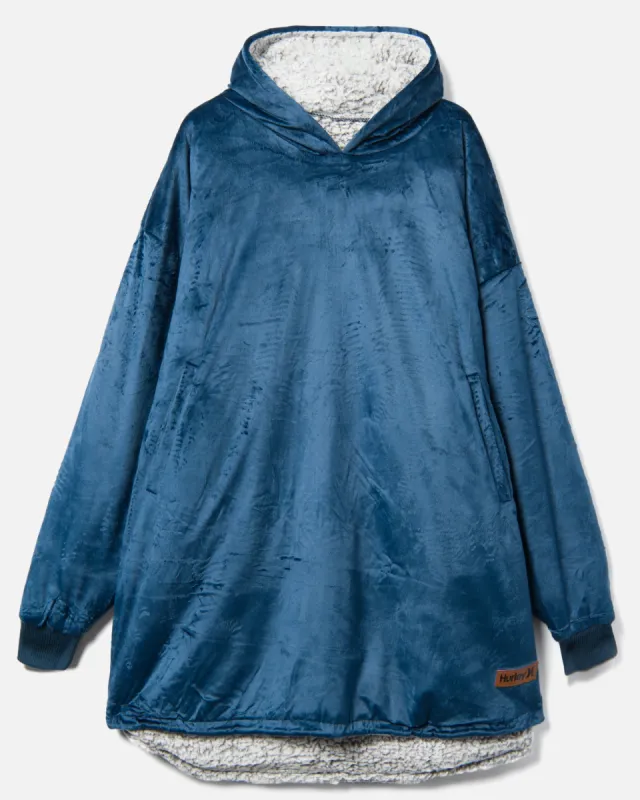 Solid Oversized Hooded Blanket Poncho sold by Hurley