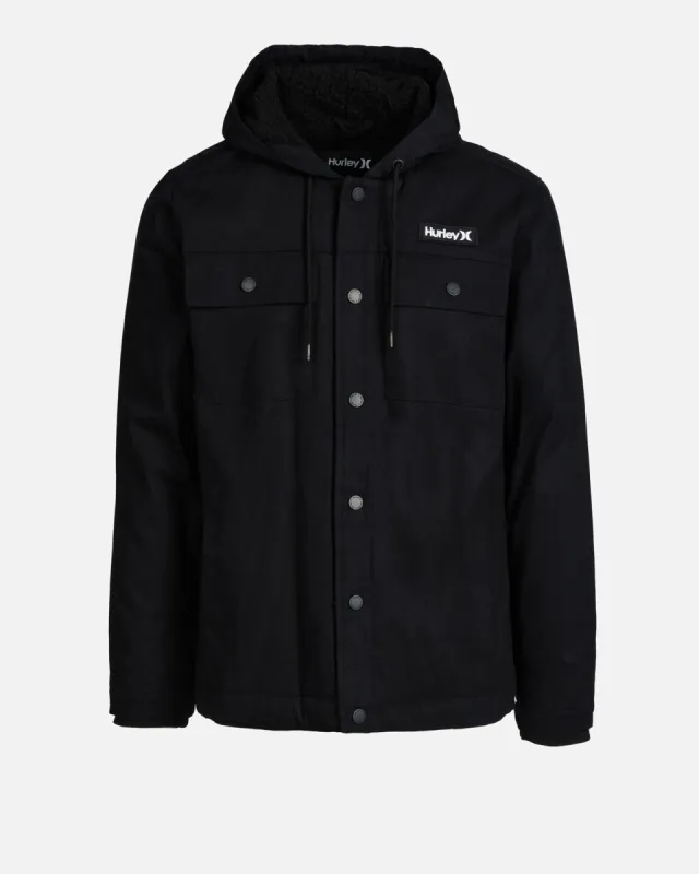 Charger Sherpa Lined Hooded Jacket made by Hurley