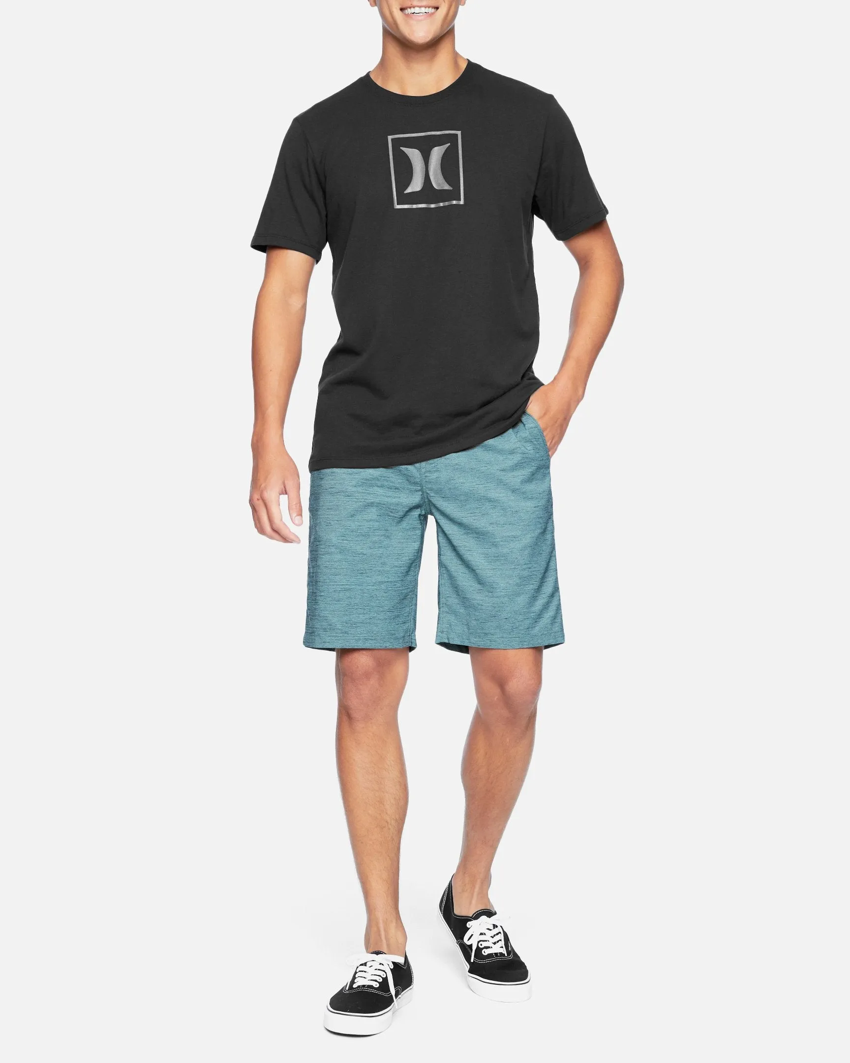 H2O-DRI Icon Box Reflective Short Sleeve T-Shirt sold by Hurley product image thumbnail 4