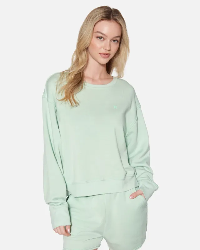 Essential Burnout Fleece Crewneck sold by Hurley