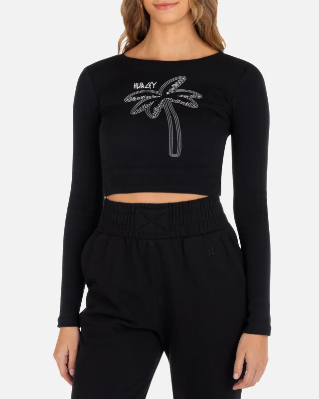 Simpler Times Long Sleeve Baby Tee sold by Hurley