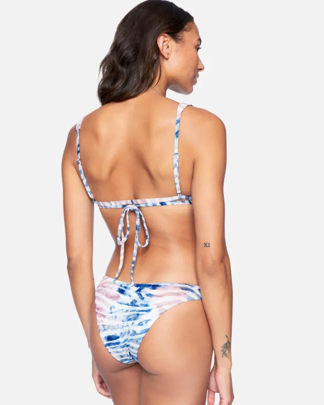 Zebra Color Wash Reversible Cheeky Bikini Bottom sold by Hurley