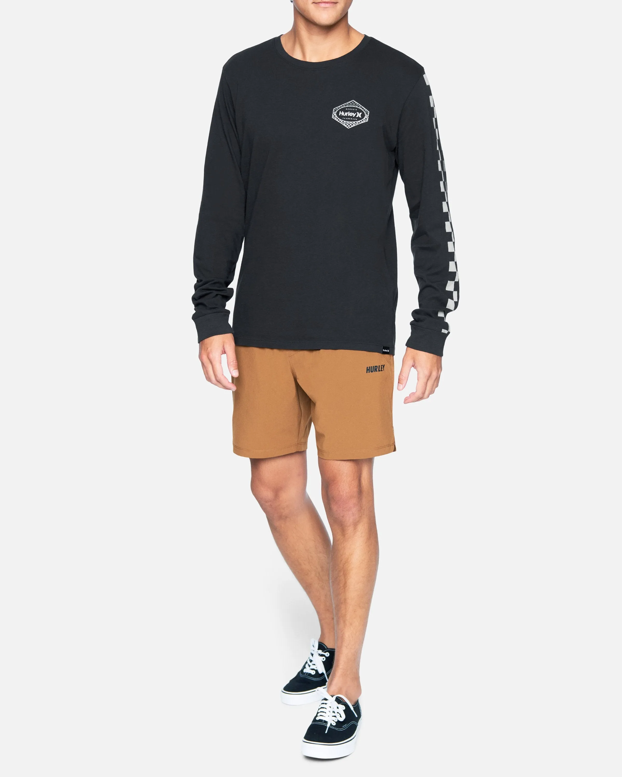 Everyday Washed Checks Long Sleeve T-Shirt sold by Hurley product image thumbnail 4