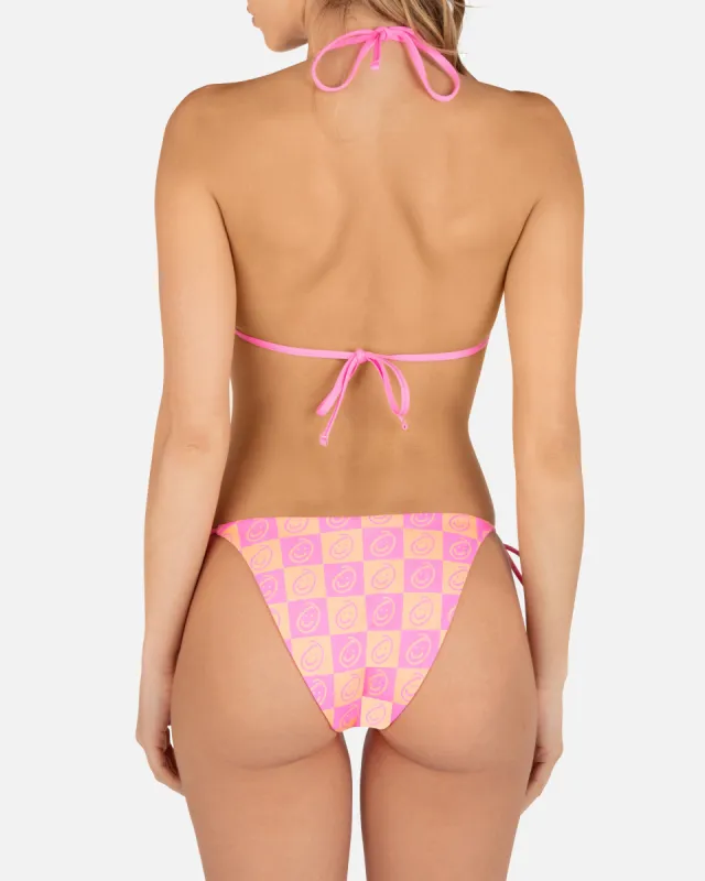 Smiley Check Moderate Reversible Tie Side Bottom sold by Hurley