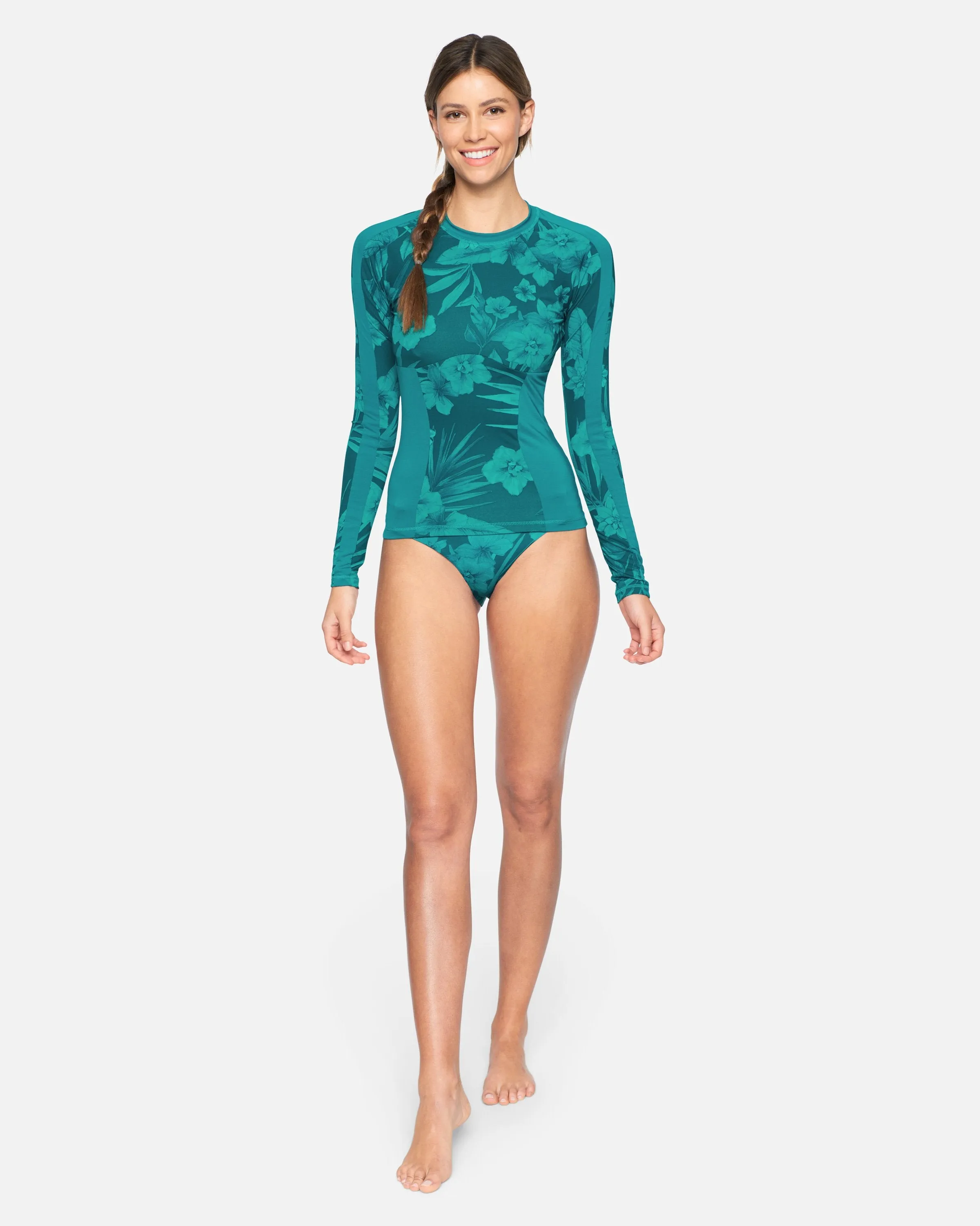 Carissa Moore Collection - Hawaiian Shadow Mock Neck Rashguard sold by Hurley product image thumbnail 4