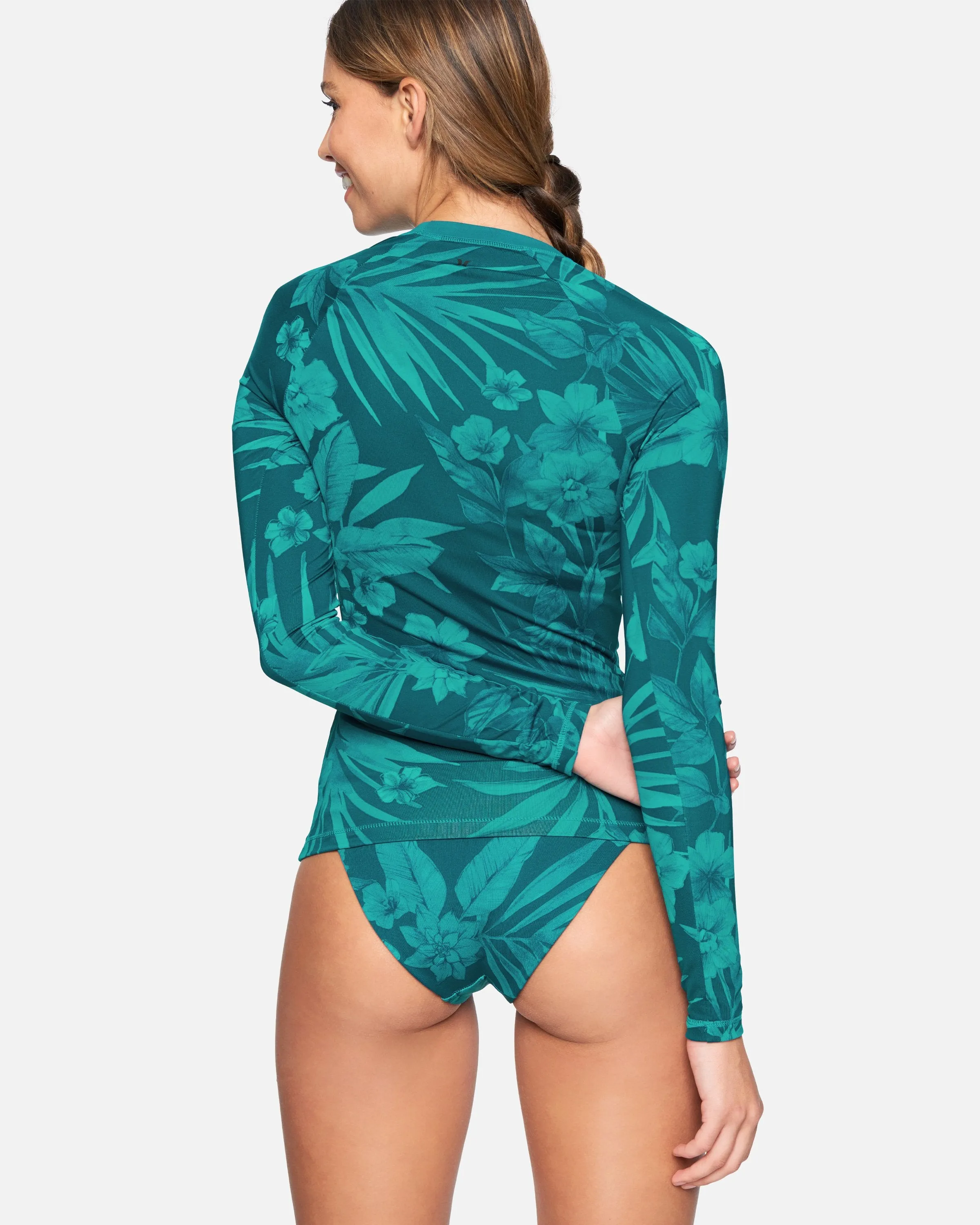 Carissa Moore Collection - Hawaiian Shadow Mock Neck Rashguard sold by Hurley product image thumbnail 3