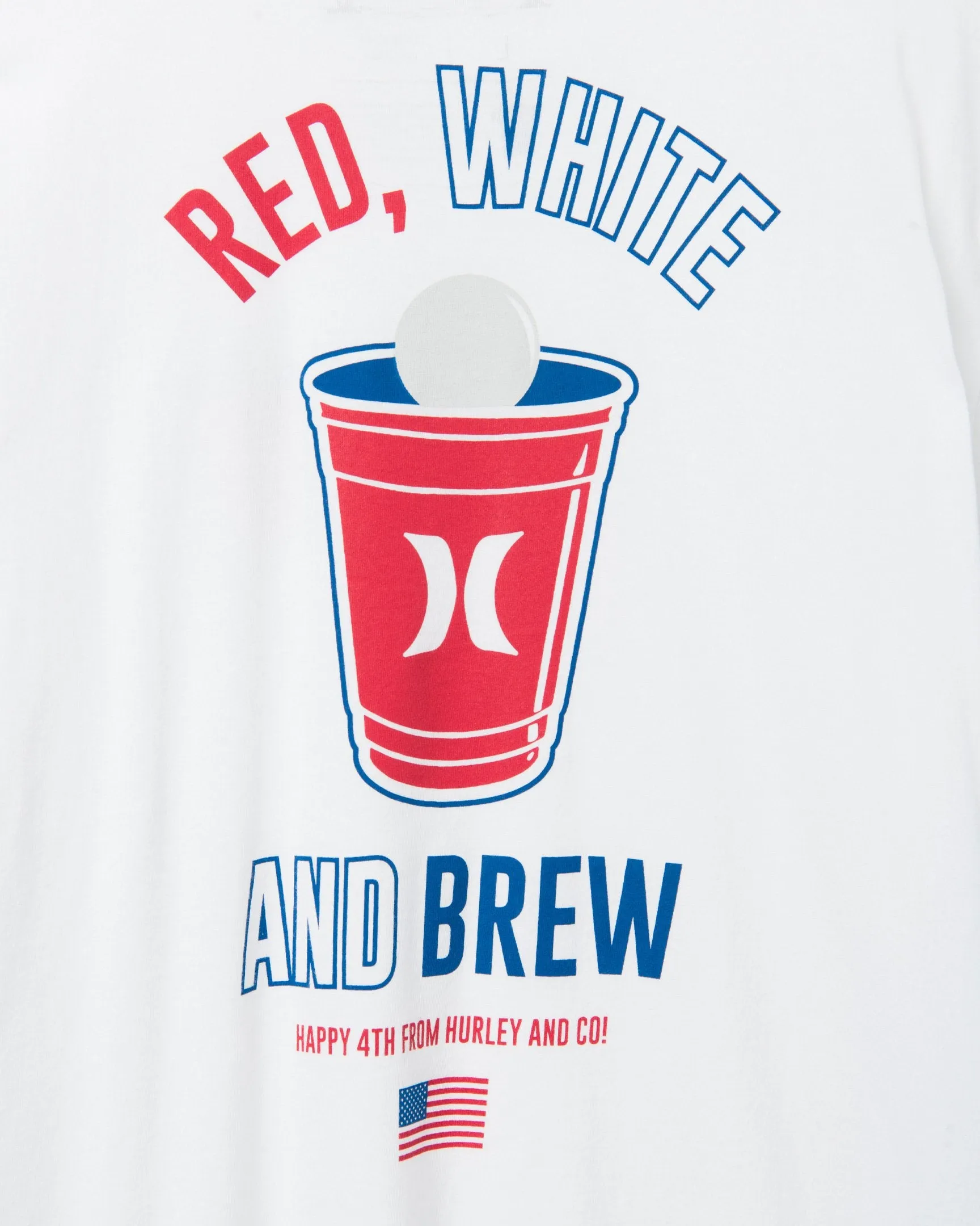 Everyday Washed Red White and Brew Short Sleeve T-Shirt sold by Hurley product image thumbnail 3