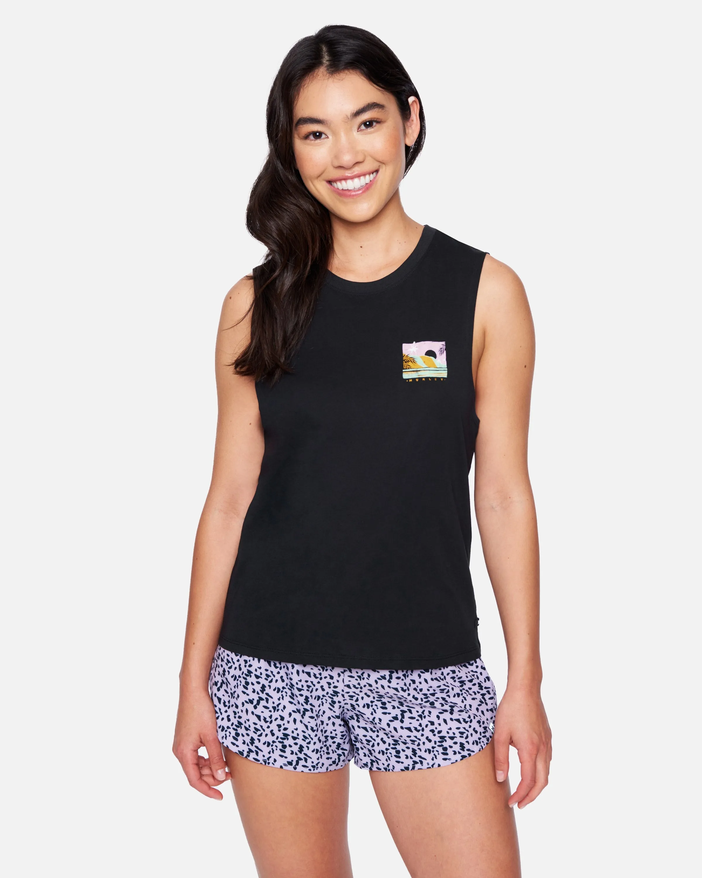 Postcard Washed Muscle Tank sold by Hurley