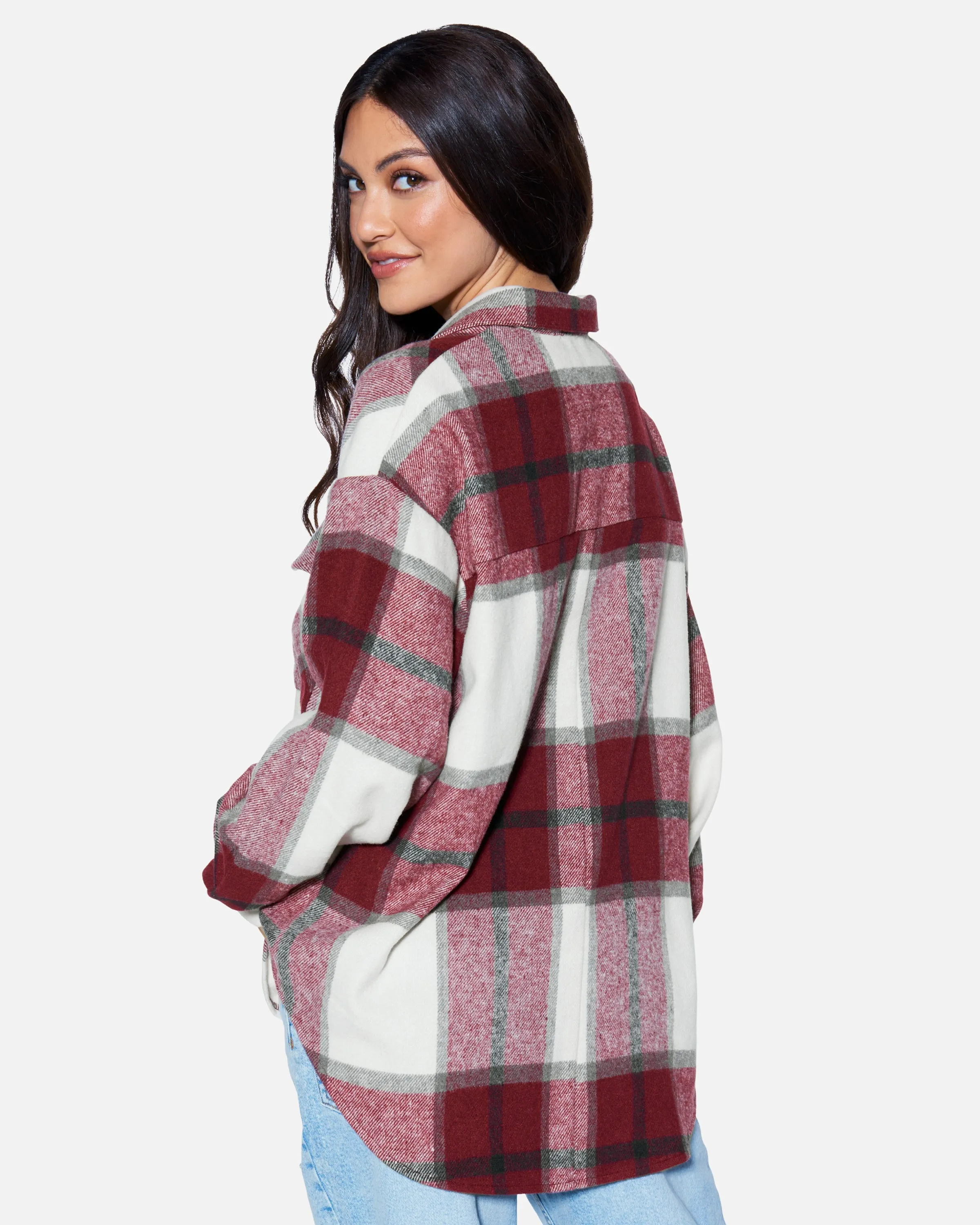 ESSENTIAL PLAID SHACKET sold by Hurley product image thumbnail 2