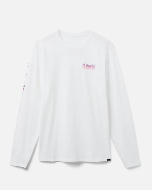 Everyday Explore One and Only Cascade Long Sleeve Rashguard sold by Hurley