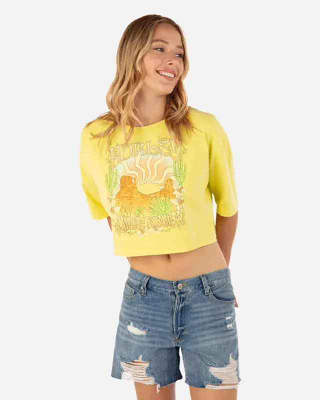 Sunrise To Sunset Boyfriend Crop Tee sold by Hurley