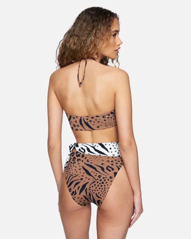 Animix Moderate High Waist Bikini Bottom sold by Hurley