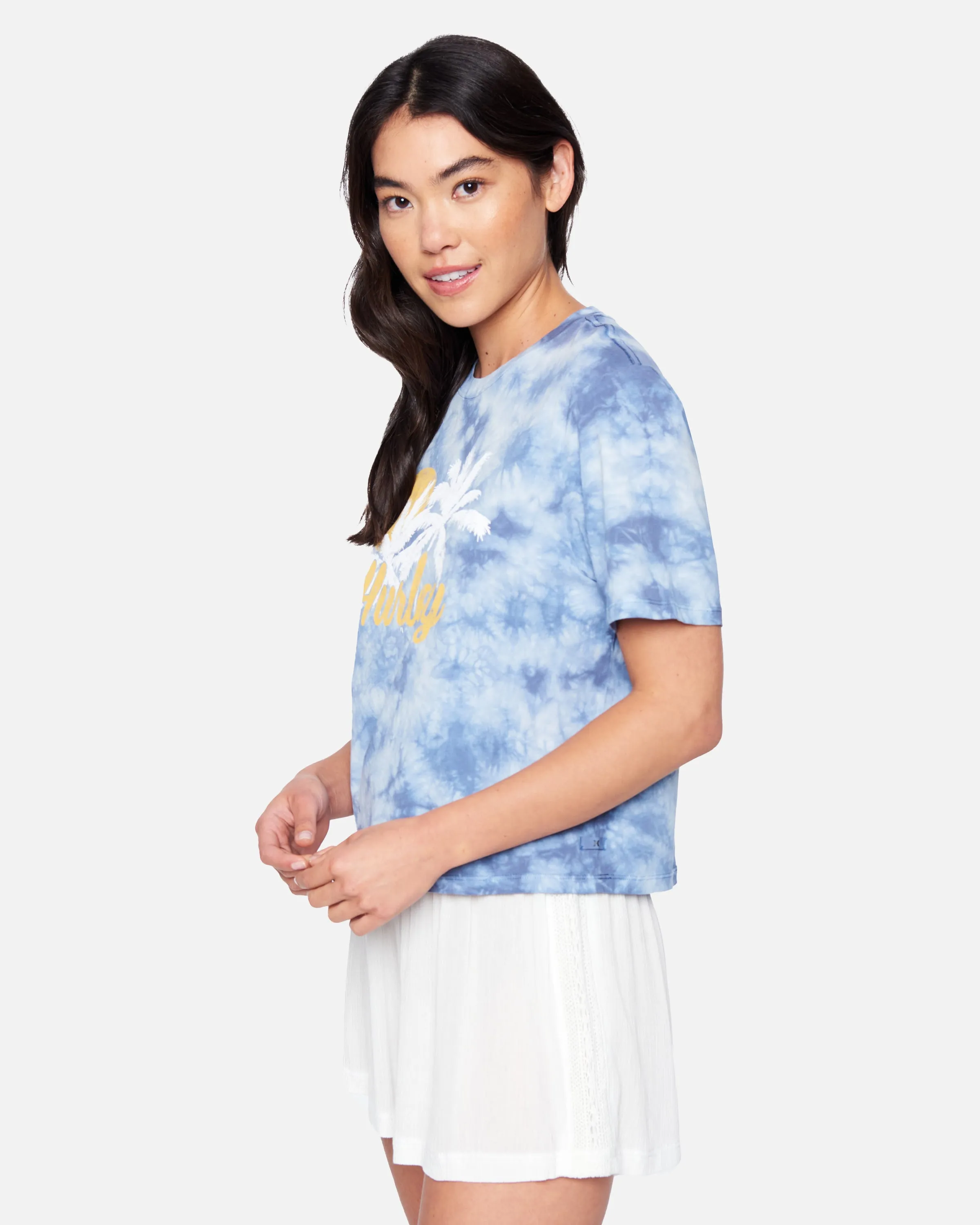 Didi Tie Dye Cropped Crew Short Sleeve T-Shirt sold by Hurley product image thumbnail 3