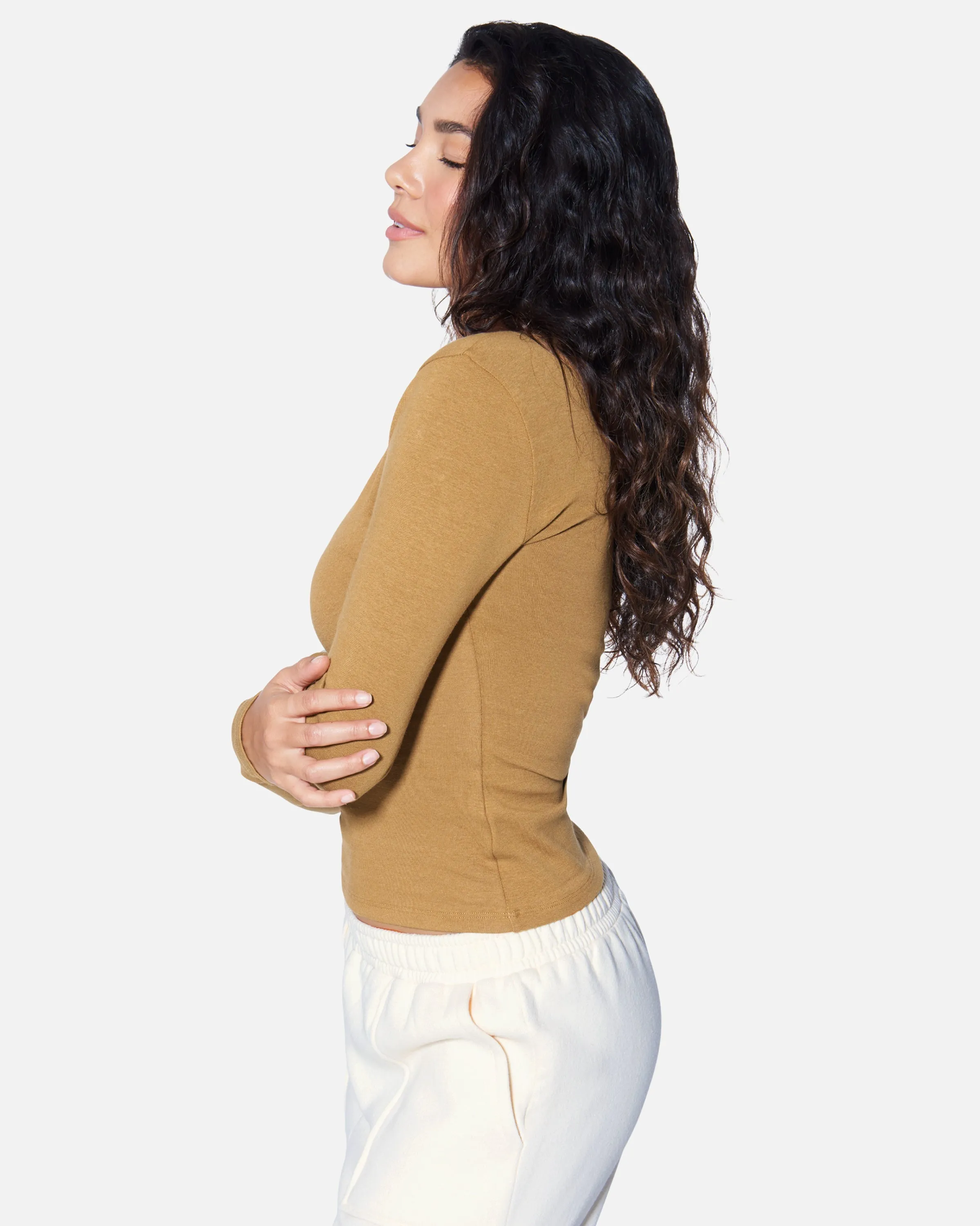 ESSENTIAL HEIDI HENLEY LONG SLEEVE TOP sold by Hurley product image thumbnail 3