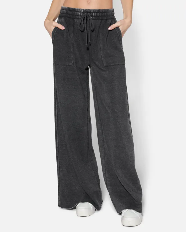Essential Burnout Fleece Wide Leg Pant With Pockets sold by Hurley
