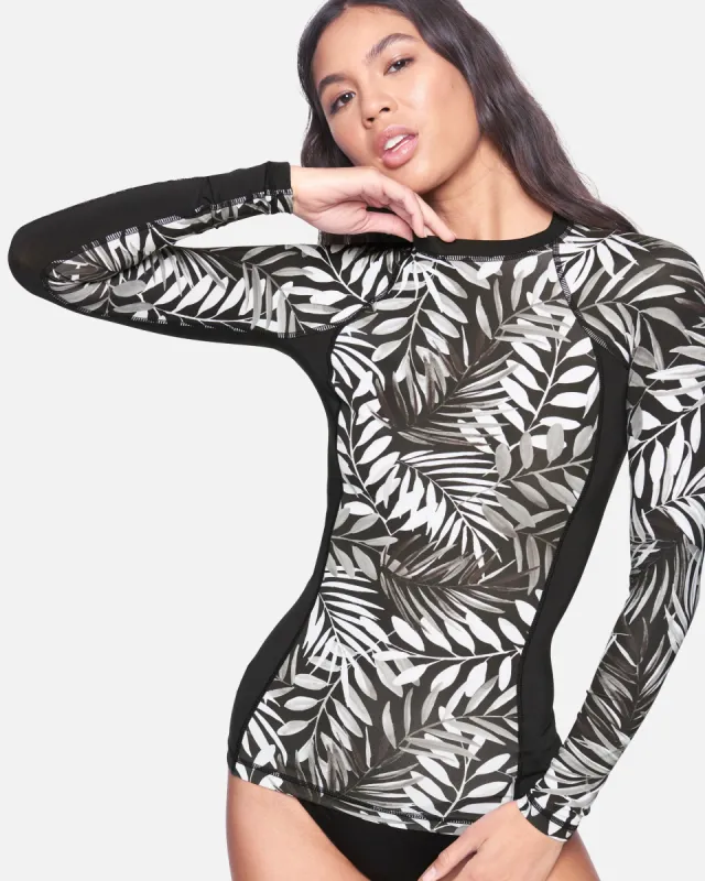 Party Palm Long Sleeve Rashguard sold by Hurley