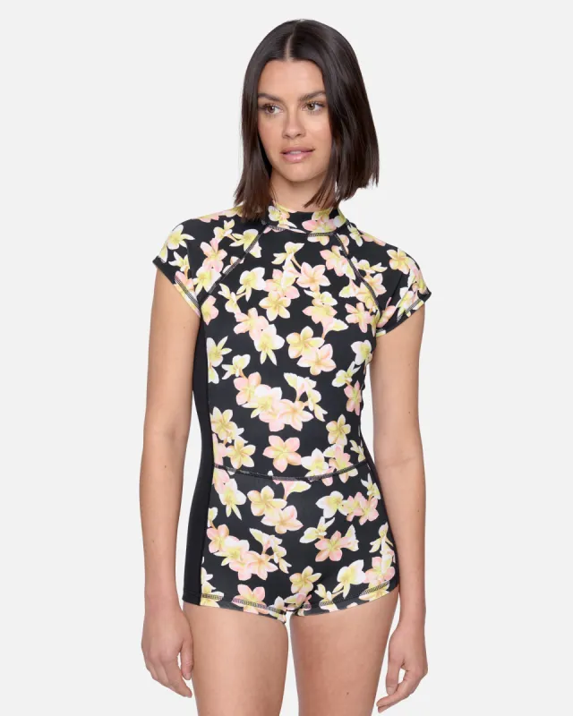 Max Plumeria Short Sleeve Surf Suit sold by Hurley
