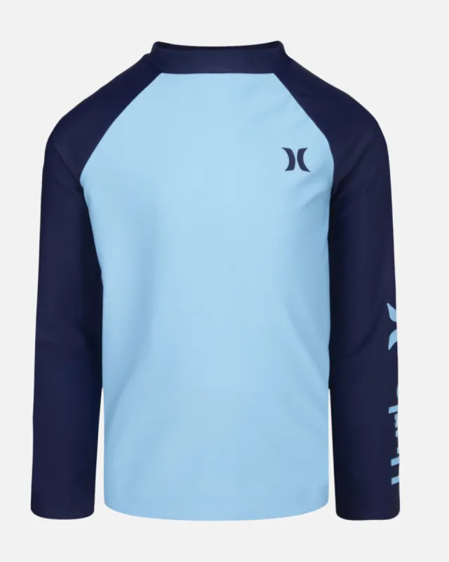 Boys' H2O-Dri Raglan Blocked Long Sleeve Rashguard sold by Hurley