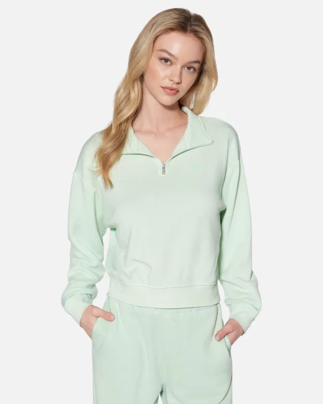 Essential Burnout Fleece Half Zip Sweatshirt sold by Hurley