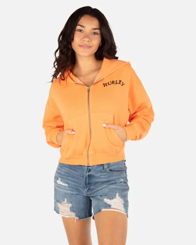 Sabertooth Crop Zip Up Hoodie sold by Hurley