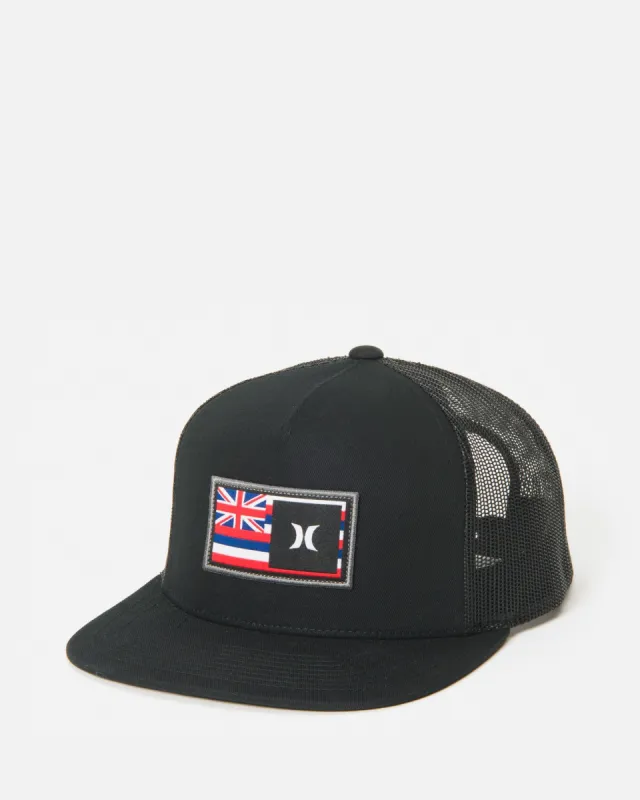 Destination Flat Trucker Hat sold by Hurley