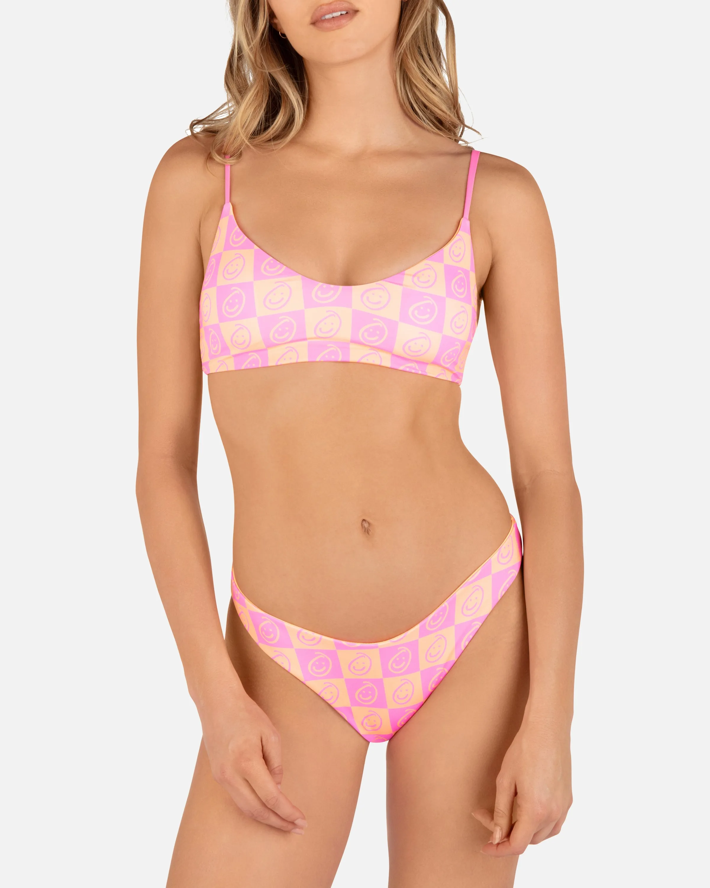 Smiley Check Reversible Scoop Bottom sold by Hurley product image thumbnail 3