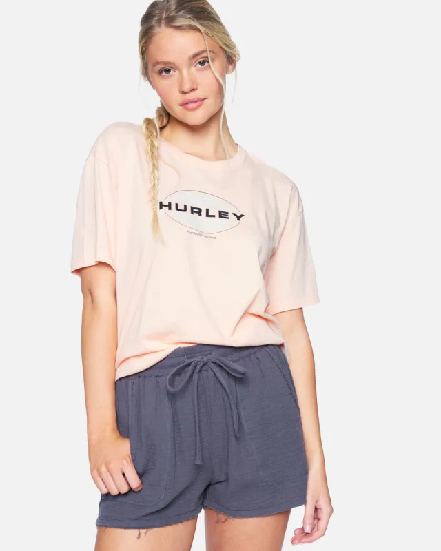 Limited Washed Oversized Boyfriend Crew Tee sold by Hurley