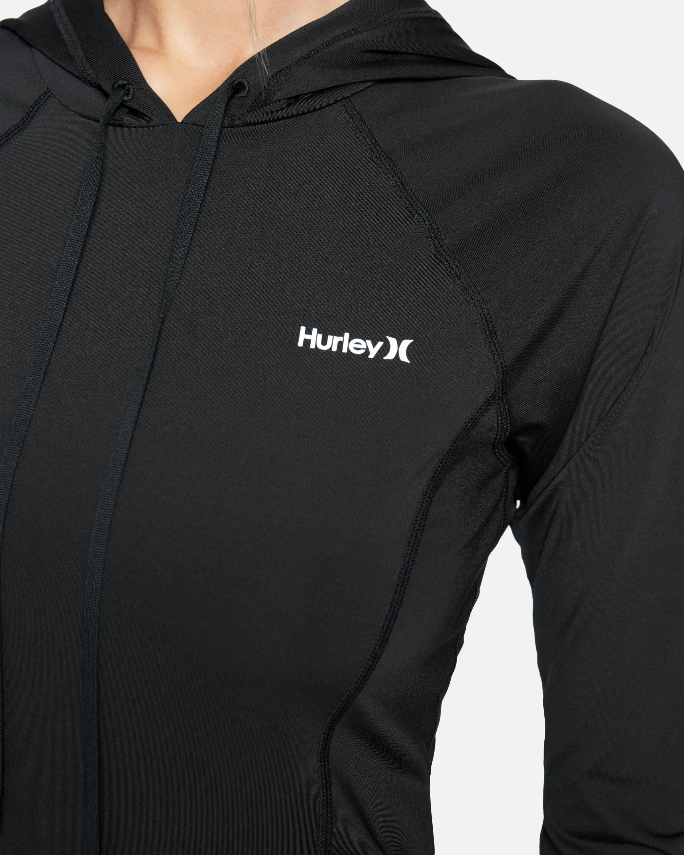 ONE AND ONLY SOLID LONG SLEEVE HOODIE SURF SHIRT sold by Hurley product image thumbnail 4