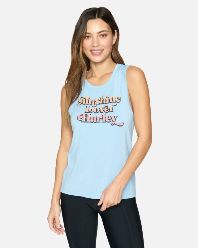 SUNSHINE LOVER MUSCLE TEE made by Hurley