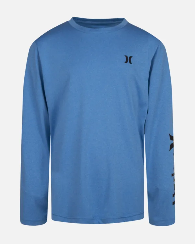 Boys Hurley Icon Heathered Upf Long Sleeve Top made by Hurley
