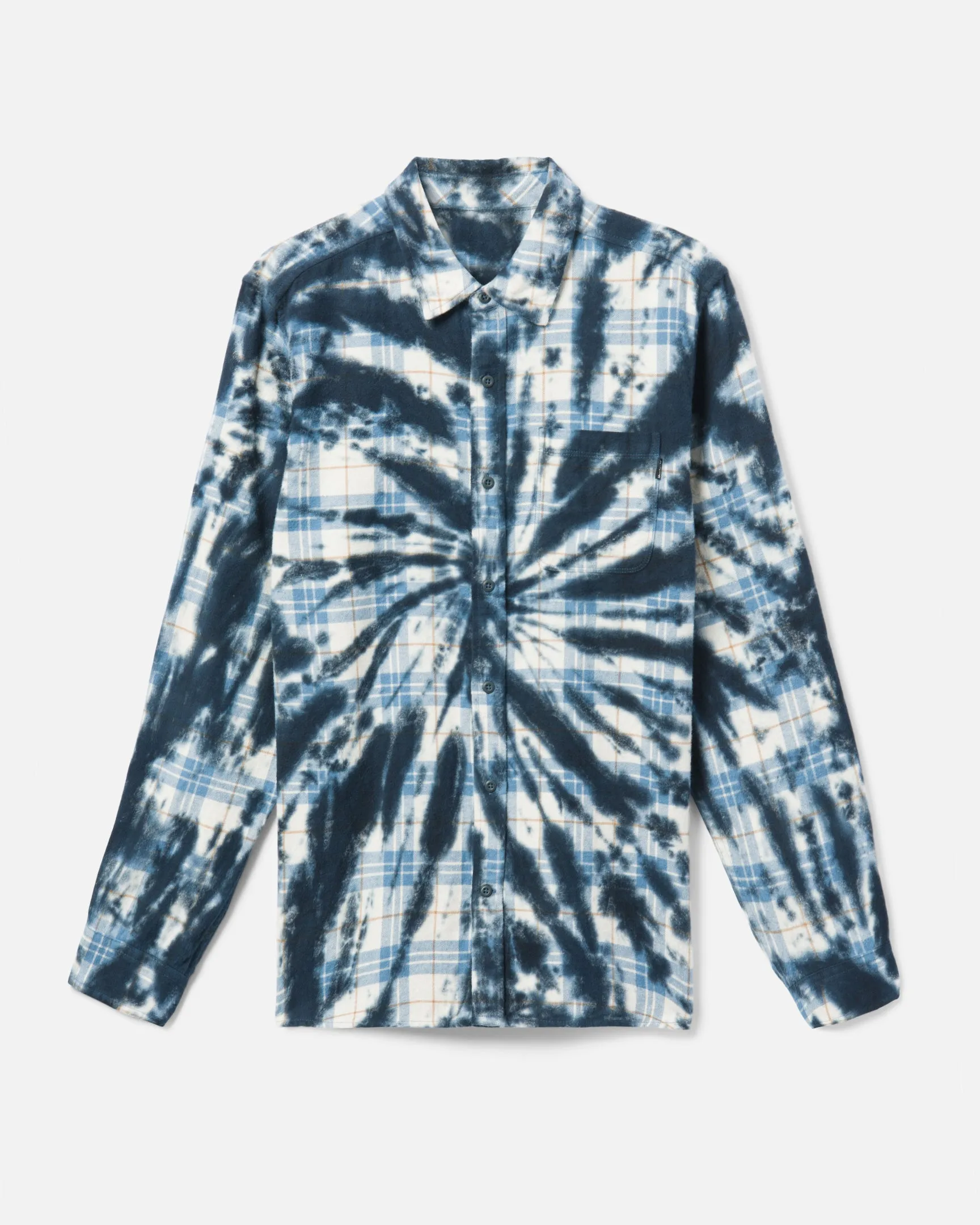 Portland Tie Dye Flannel Long Sleeve sold by Hurley