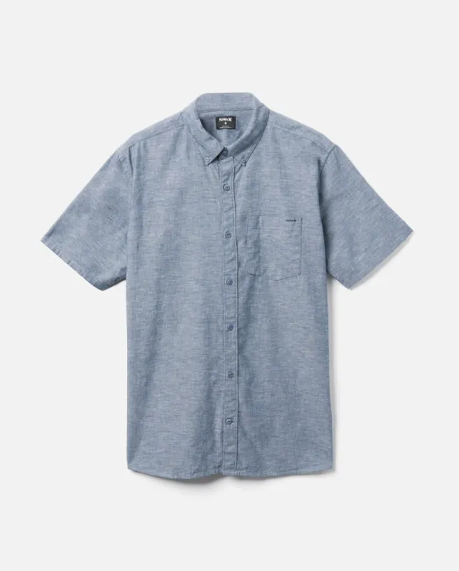 One And Only Space Dye Short Sleeve Shirt made by Hurley