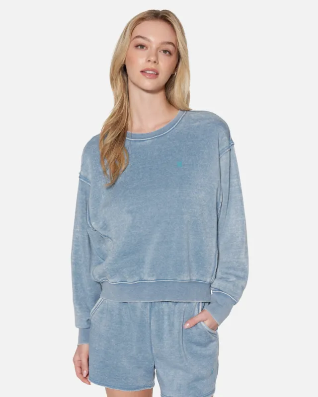 Essential Burnout Fleece Crewneck sold by Hurley