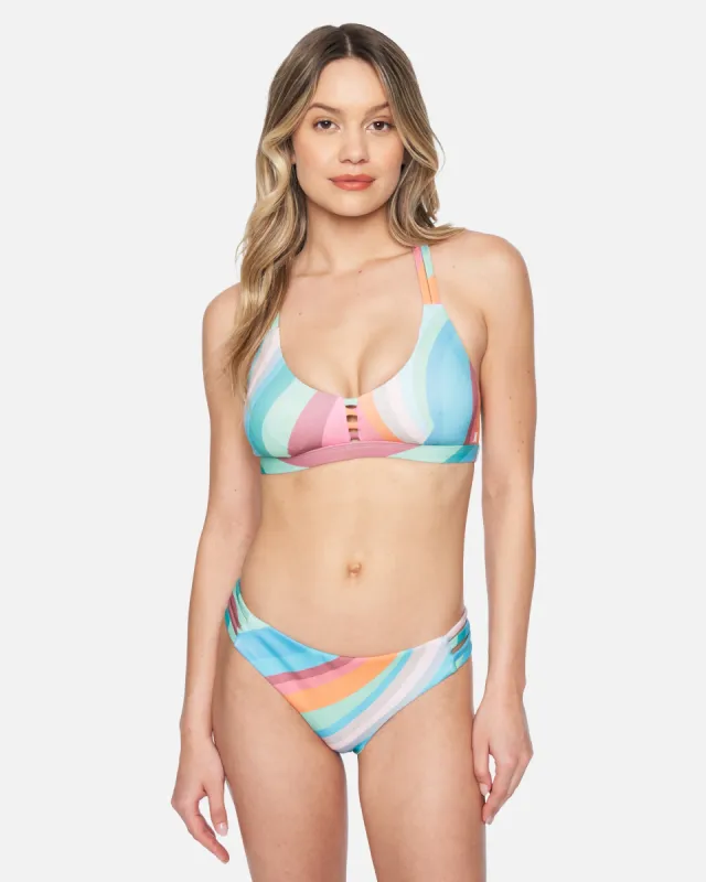Hurley X Moore Aloha Max Retro Wave Moderate Bikini Bottom sold by Hurley