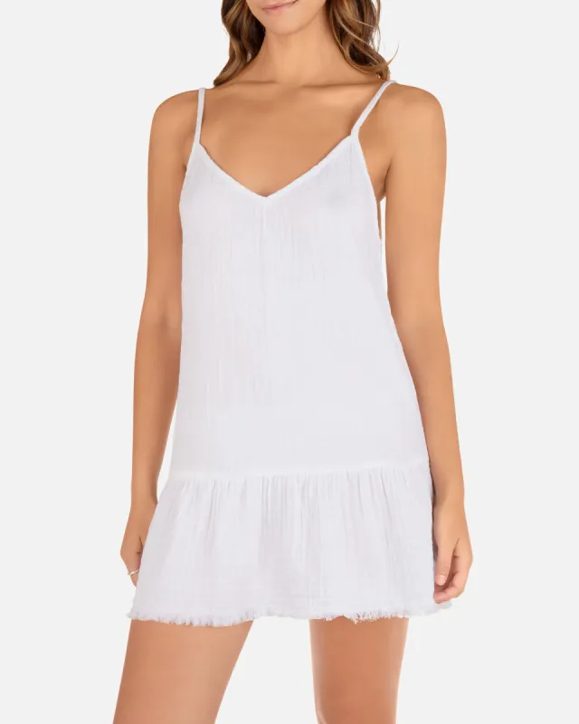 Solid V Neck Mini Dress sold by Hurley