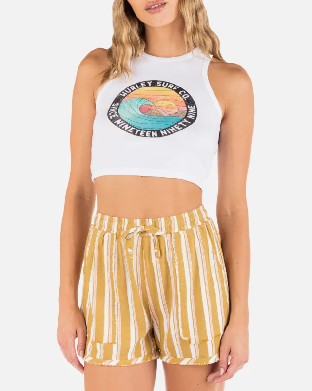 Sand Circle Cropped Baby Tank sold by Hurley
