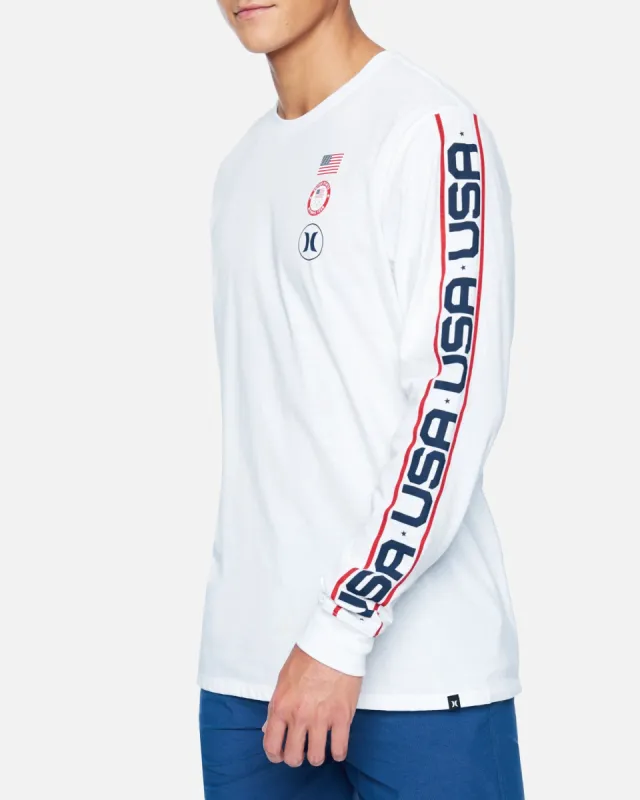 USA Long Sleeve T-Shirt made by Hurley