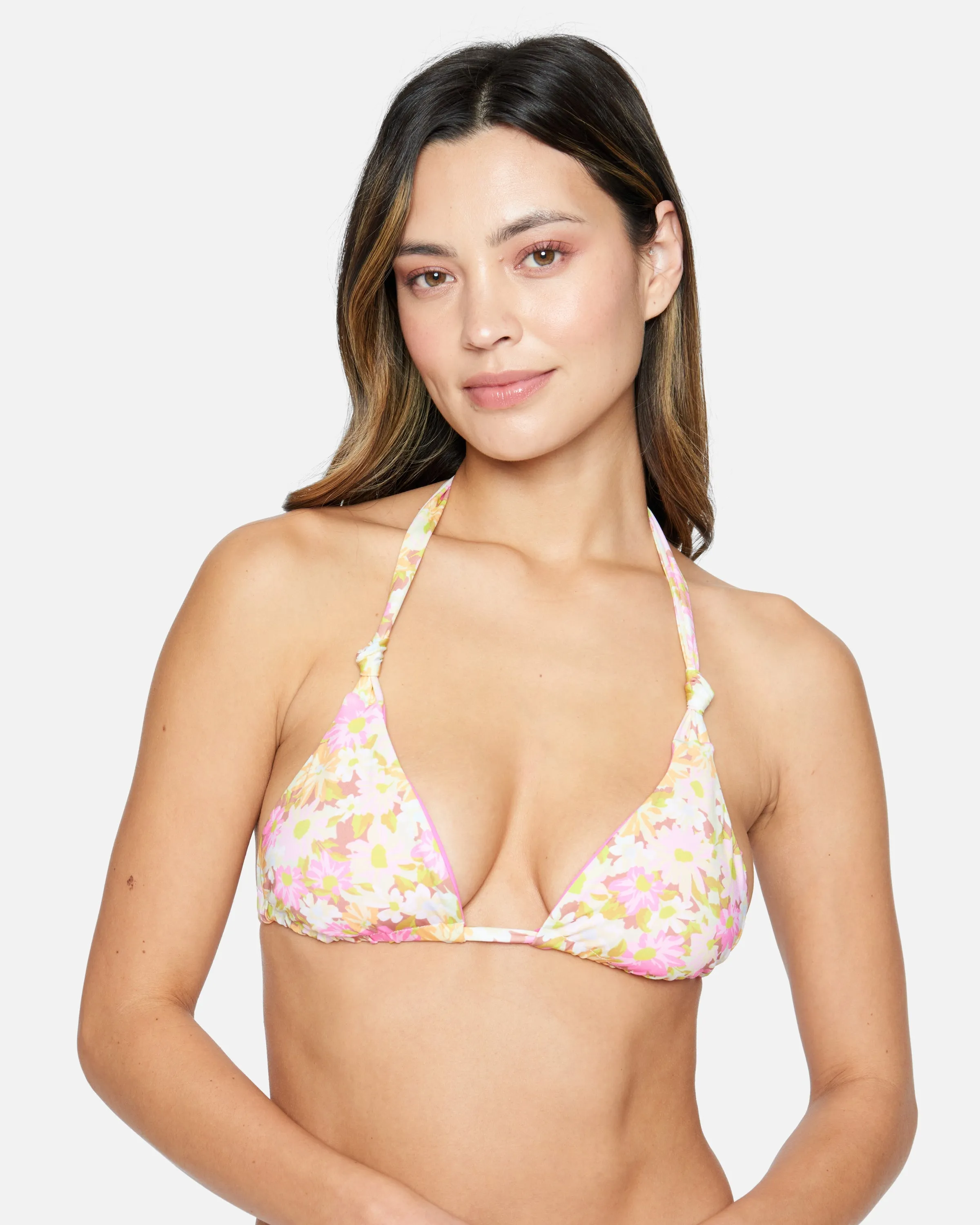 Beach Bloom Reversible Soft Tie Tri Top sold by Hurley