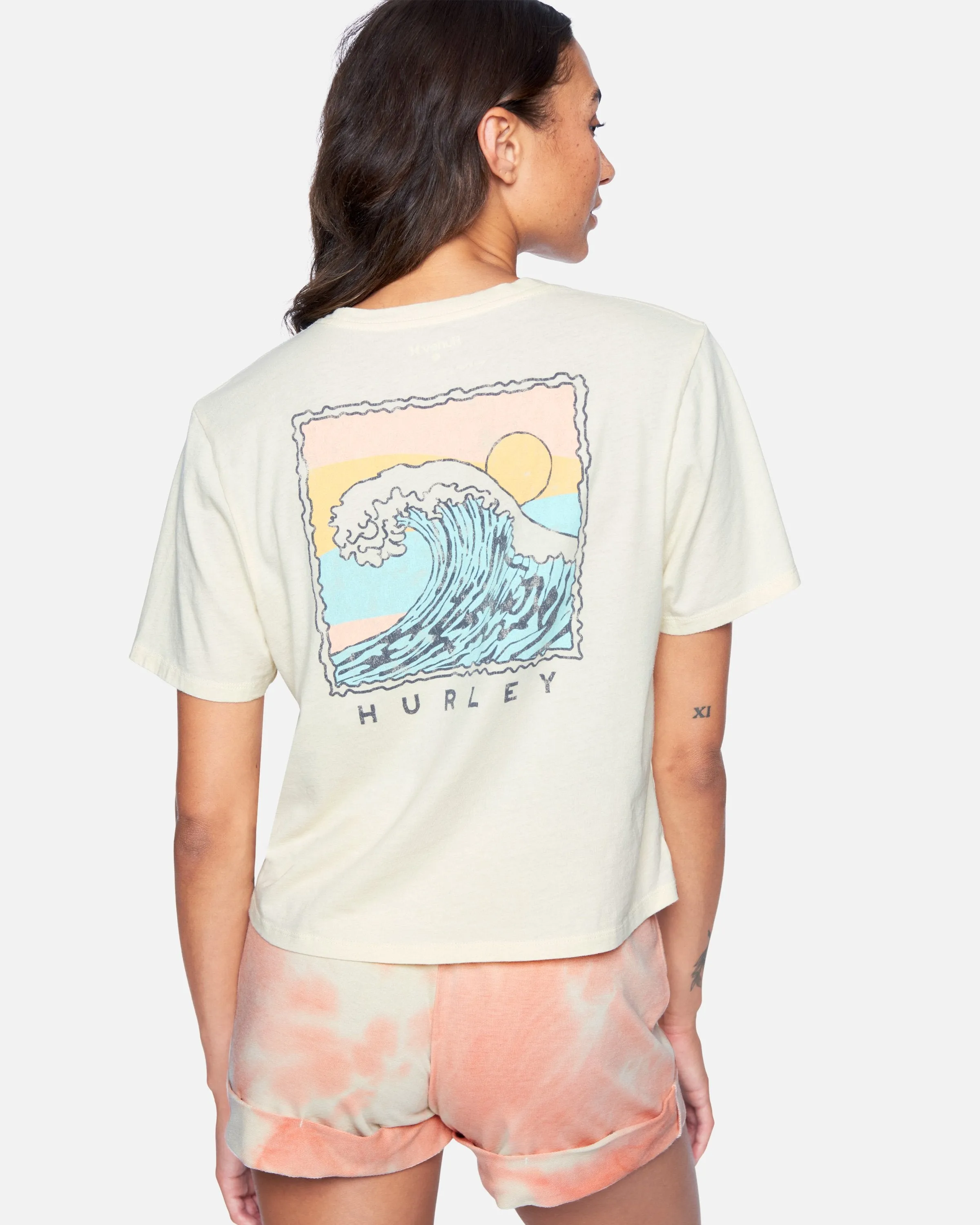 Waves For Days Washed Cropped Tee sold by Hurley product image thumbnail 2