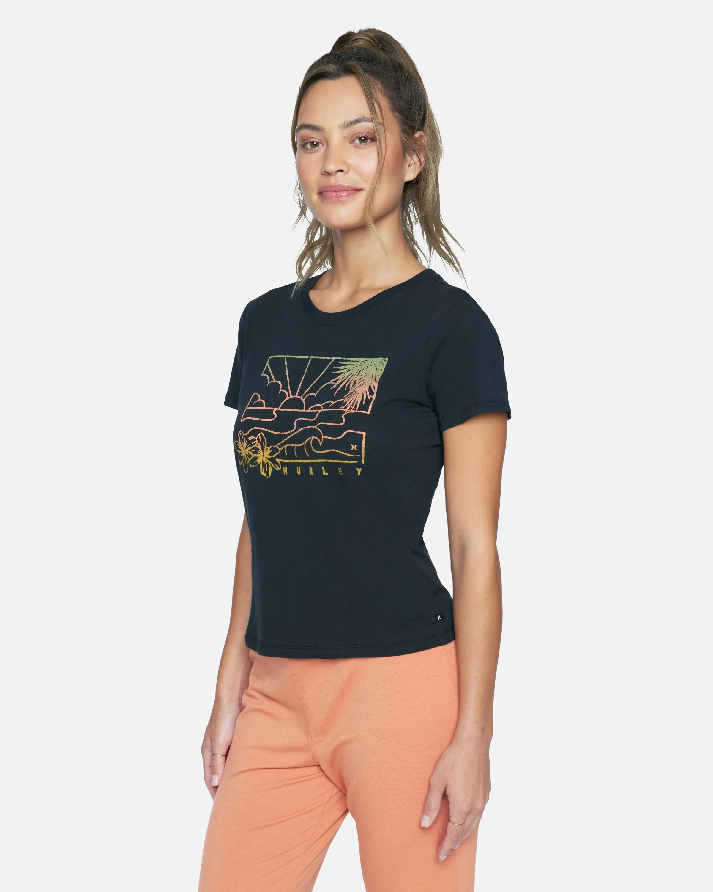 TALLIE PERFECT CREW TEE sold by Hurley product image thumbnail 3